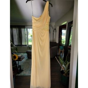Yellow bridesmaid dress